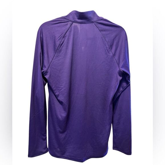 NWT Women’s Heat Gear Purple Half Zip Pull Over Top Shirt Jacket - Size Large - Picture 2 of 7